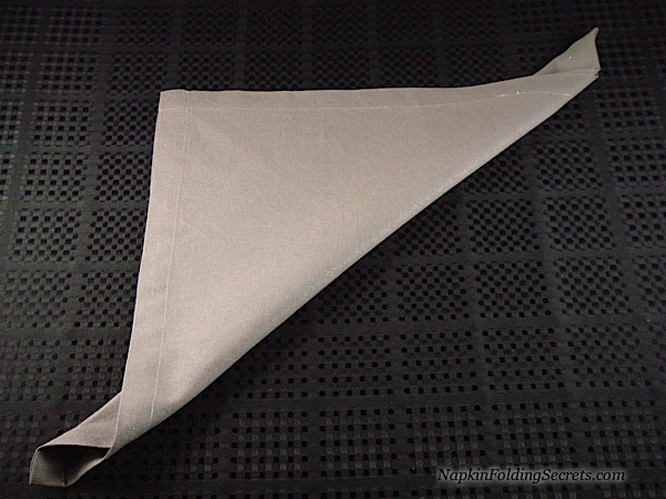 Folding The Widow's Peak with a Napkin Ring 3