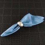 Use Napkin Rings to Fold the Ivy
